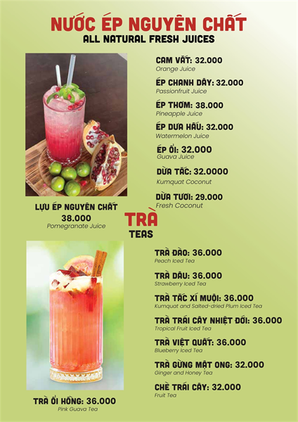 Menu Nhà hàng hải sản cơm niêu Vuông Tròn29